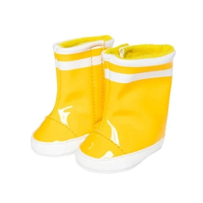 Imagen de Heless 140 Botas de goma para muñecas, en amarillo, talla 38 45 cm, que los pies las muñecas estén secos cuando llueve y marquen tendencia el mundo la moda