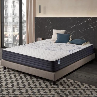 Imagen de Naturalex Colchón Viscoelástico Perfectsleep 180x200 cm 24 Semifirme Espuma HR + Blue Látex Transpirable Confortable Ergonómico Hipoalergénico Reversible Verano/Invierno