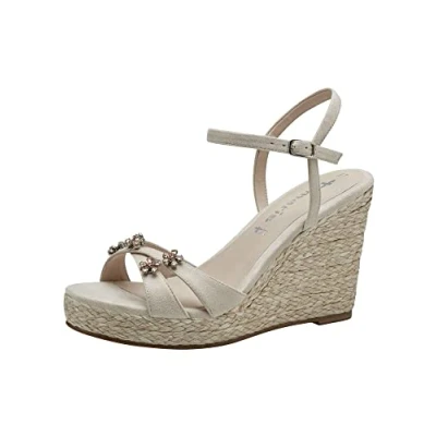 Imagen de Tamaris Sandalias de cuña, Mujer, Talla: 39, Shell Zapatos