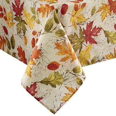 Imagen de Elrene Home Fashions Tela Estampada otoño/Cosecha/Acción de Gracias, poliéster, Multicolor, 60 x 120 Pulgadas (Mantel)