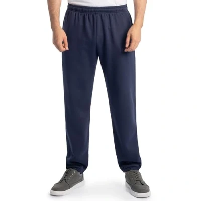 Imagen de Fruit of the Loom Eversoft Pantalones de Forro Polar Deportivos, Parte Inferior elástica Azul Marino, L para Hombre