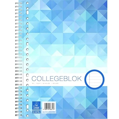 Imagen de Work Colleblok Cuaderno (5 unidades, A4+, 80 hojas, 23 agujeros, 70 g)
