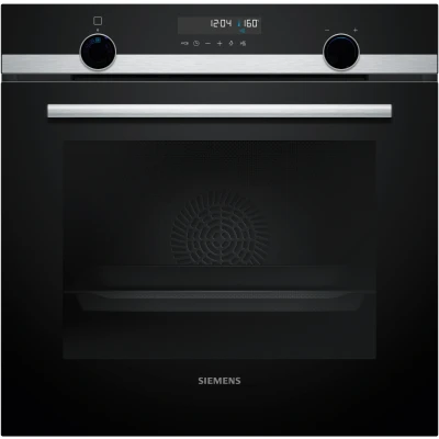 Imagen de Horno Siemens HB578GES3, Serie IQ500, Multifunción, Pirolítico e hidrolítico, 71 l, Humid Clean, perfectCooking 3D, 60 cm, Negro