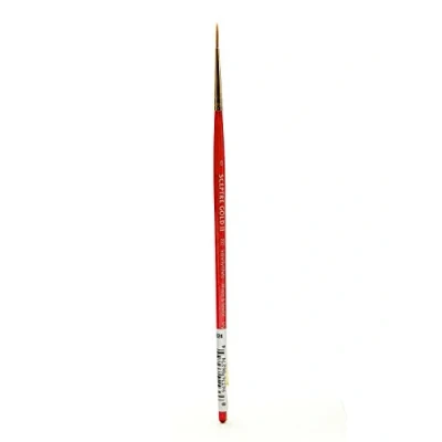 Imagen de Winsor &amp; Newton Sceptre Gold II Pincel Redondo con Mango Corto, Rojo, Nr. 0 1,2 mm