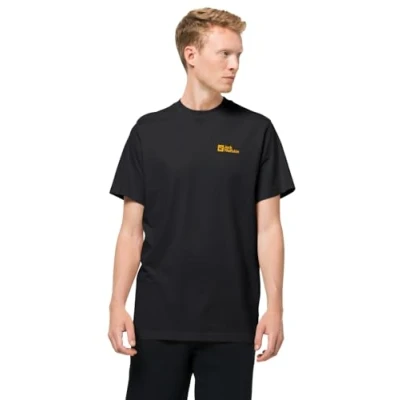 Imagen de Jack Wolfskin Essential Camiseta, Hombre, Negro, L