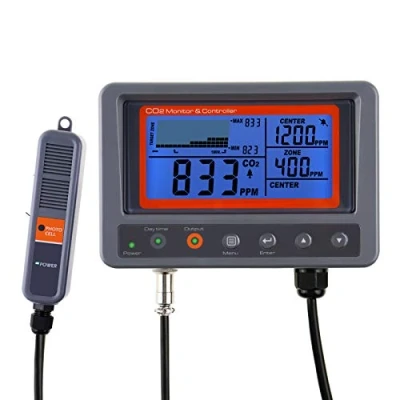 Imagen de Controlador DE Monitor Iaq DIóxido Carbono CO2 Digital Con Función Relé Cable 45 M Sonda Detección Ndir Para Casa Verde, Oficina, Fábrica