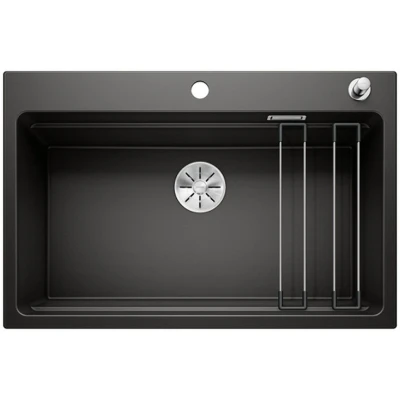 Imagen de BLANCO 525892 Fregadero de Cocina, Negro, 80 cm Unterschrank