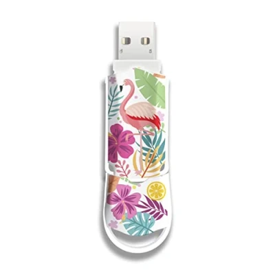 Imagen de Integral La unidad flash USB 3.2 Gen 1 de 128 GB Pink Flamingo Xpression es una diseño elegante, almacenamiento ideal y respaldo para estudiar, trabajar jugar, gran idea