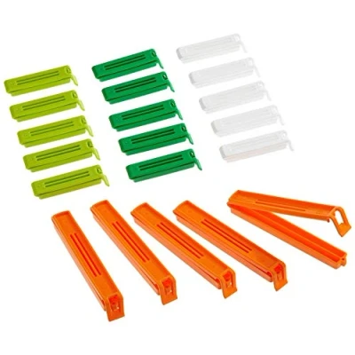 Imagen de KitchenCraft Clips para Bolsas de Comida, Plástico, Tamaños Surtidos, 14 cm (5.5&quot;) y 24cm (9.5&quot;), Juego 20