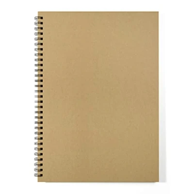 Imagen de Silvine Cuaderno de bocetos doble alambre, papel kraft 100 g/m² (40 hojas) (A3)