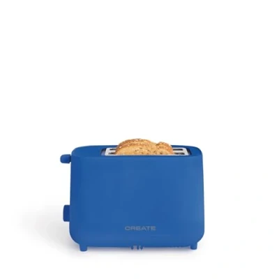 Imagen de CREATE/TOAST STUDIO/Tostador Azul Cobalto / 6 Niveles de potencia, bandeja recogemigas, termostato, descongelación, recalentar, sistema seguridad, 750W