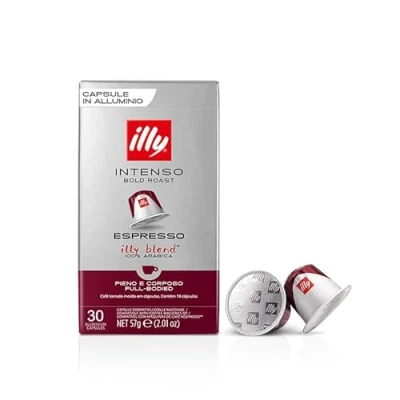 Imagen de illy Café de sabor intenso 30 cápsulas compatibles con Nespresso, 3 cajas