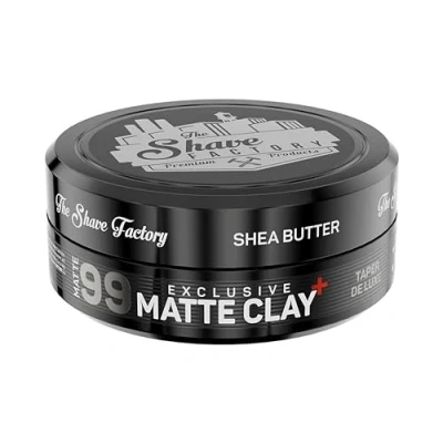 Imagen de The Shave Factory Exclusiva arcilla mate de 150 ml 99 Taper Luxe con manteca karité Extra Hold