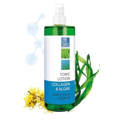 Imagen de bleumarine Bretania Tónico Piel Sensible Loción Limpiadora Suave con Colágeno y Algas 500 ml