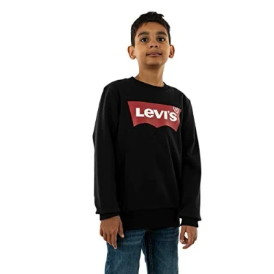Imagen de Levi&#039;s Batwing Crewneck Sudadera para niños, Talla: 116, Black