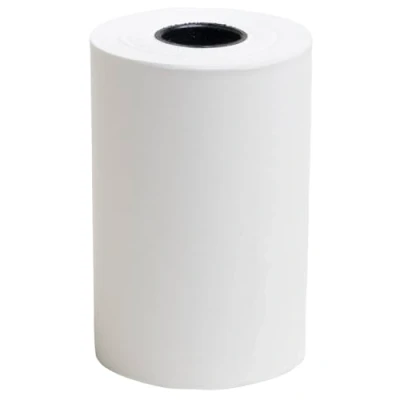 Imagen de Exacompta Ref. 40865E Caja de 50 bobinas para tarjetas bancarias, 57 x 37 mm, 18 m, 1 pliegue térmico 55 g/m2 sin fenol, color blanco