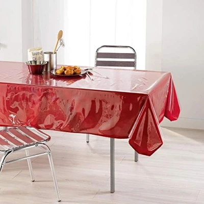 Imagen de Douceur d&#039;Intérieur Nappe 140 x 240 Uni Cristal Transparente 15/100E, Vinilo, cm