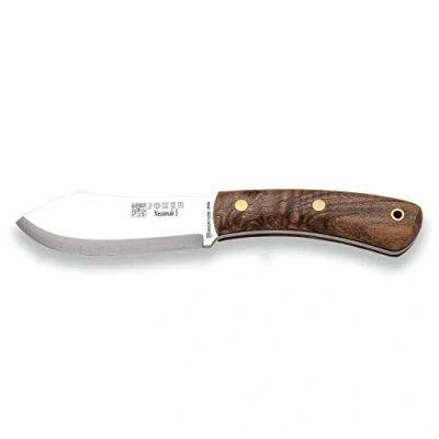 Imagen de Joker Cuchillo de Caza Nessmuk S CN132, Mango Nogal, Hoja 11 cm Sandvik 14C28N, con Funda Cuero marrón, Herramienta Pesca, Caza, Camping y Senderismo
