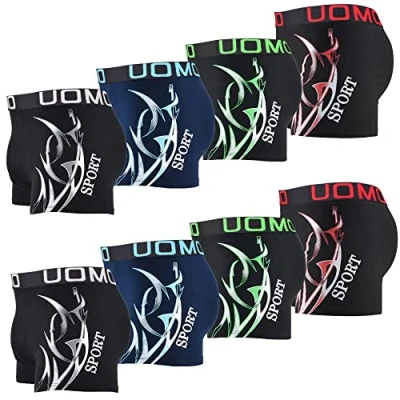 Imagen de L&amp;K Pack de 8 Bóxer Algodón Calzoncillos para Hombre Suaves y Cómodos 1105 4XL