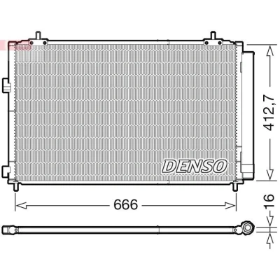 Imagen de DENSO DCN50059 Condensador con secador R 134 a TOYOTA: RAV4 IV SUV