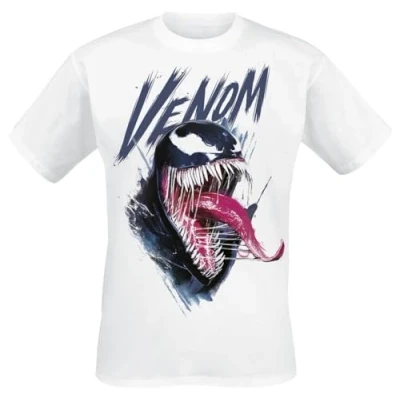 Imagen de Spider Man Marvel Games 2 Venom Scratched Hombre Camiseta Blanco XXL