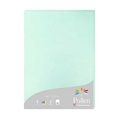 Imagen de Clairefontaine Pollen Papel de calco, 21 x 29,7 cm, color verde jade