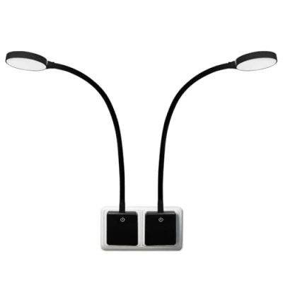 Imagen de ENUOTEK Lamparas de Lectura Nocturna LED Regulable Tactil con Enchufe Aplique Pared Incorporado 4W 350Lm Luz Neutra 4000K Sin Función Control Remoto Lot 2