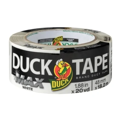 Imagen de Duck Tape Max Strength White 48 mm x 18,2 m, alta resistencia, resistente, Gaffa y cinta adhesiva