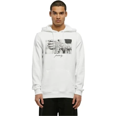 Imagen de Mister Tee Sudadera con Capucha Pray 2.0, Blanco, XXL para Hombre