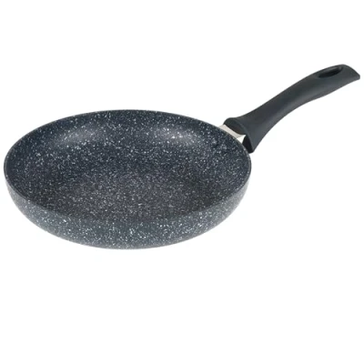 Imagen de Russell Hobbs RH03408EU7 Nightfall Stone Sartén antiadherente para panqueques, huevos y tortillas, apta inducción, fácil de limpiar, utensilios cocina aluminio duraderos, mango suave, sin