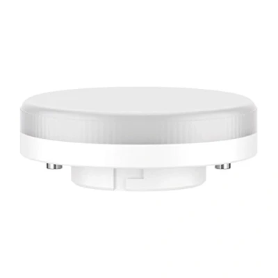 Imagen de ledscom.de GX53 Bombilla LED, blanco cálido (2700 K), 6,3 W, 541lm, regulador de intensidad 3 pasos, mate, clic, iluminante, foco, lámpara, GX 5.3, plana, lámpara bajo consumo,