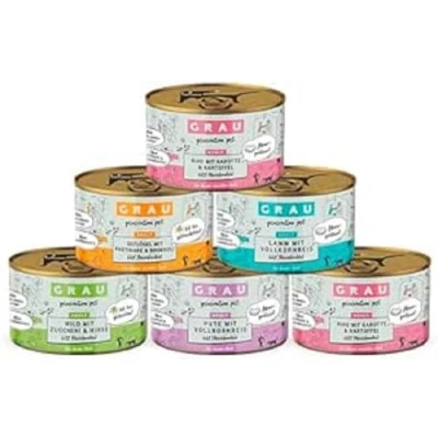 Imagen de GRAU El Original Pienso hidratado para Perros Surtido Generation Pet, Pack de 6 (6 x 200 g), combinación menús Variados
