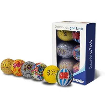 Imagen de Longridge Pelotas de golf Decades Novelty (paquete 6) Mixto