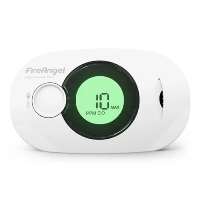 Imagen de FireAngel Detector Digital de monóxido Carbono con batería sellada 10 años FA3322 Alarma Humedad, Temperatura y CO Alarmas portátiles para el hogar los Viajes