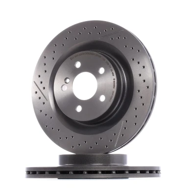 Imagen de BREMBO COATED DISC LINE 09.A326.11 Disco de freno 330 26 5 ventilación interna, ranurado/perforado revestido altamente carbonizado con tornillos