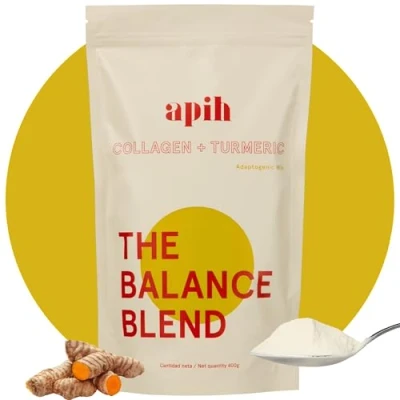 Imagen de Apih Way The Balance Blend Colageno + Curcuma Hidrolizado Puro Collagen Turmeric Curcumin en Polvo y Peptides (Normal Size)