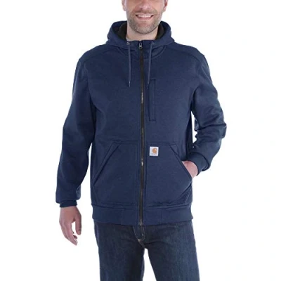 Imagen de Carhartt Sudadera Wind Fighter, Full Zip, Relaxed Fit, tejido de grosor medio Para Hombre, Azul marino, XL
