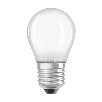 Imagen de OSRAM LED Star CLASSIC P, casquillo: E27, no regulable, blanco cálido, 2700 K, 4 W, reemplazo para bombilla incandescente de 40 esmerilado,LED Retrofit paquete 3 x 2