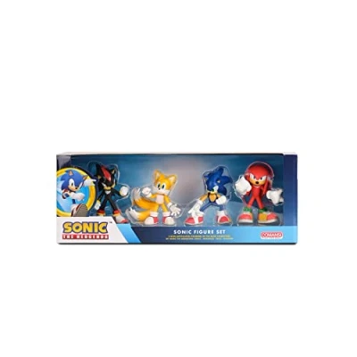 Imagen de Comansi Figuras Sonic, Set Colección Sonic 4 Figuras, 9 cm