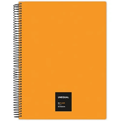 Imagen de Grafoplás 88526056. Cuaderno con Espiral, A4, Cuadriculado 5x5 Mm, 100 Hojas, 90 gr, Naranja, Unequal Flúor