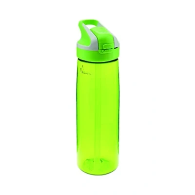 Imagen de LAKEN Botella Reutilizable de Tritan con Tapa Automática Summit, Cierre Seguridad y Pajita, 0.75L Verde Claro