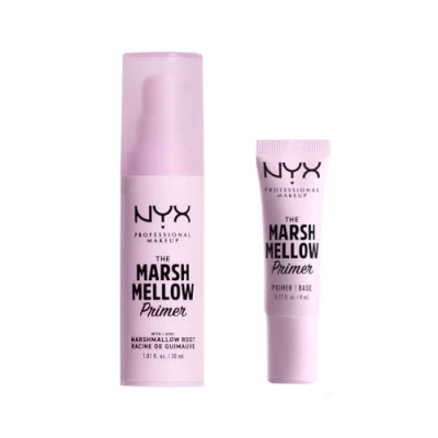 Imagen de NYX Professional Makeup Set de Prebase maquillaje The Marshmellow Primer, que alisa y unifica, Raíz malvavisco, Fórmula vegana, doble con 1 unidad normal mini, 30 ml 8