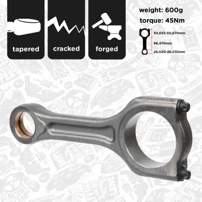 Imagen de ET ENGINETEAM OM0047 Biela PEUGEOT: 407 Berlina, 206 SW, FORD: C Max 2