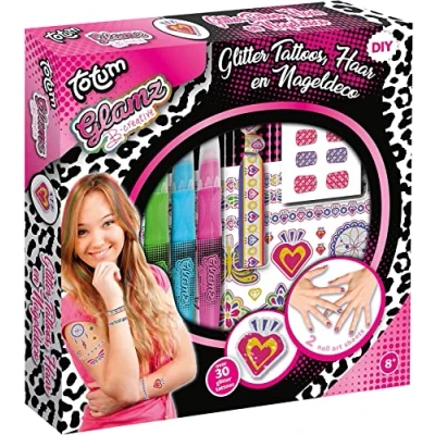 Imagen de Totum Set Creativo Tatuajes y Uñas, Multicolor (50020) , color/modelo surtido