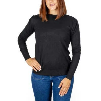 Imagen de Jersey de Punto Fino para Mujer, Sueter Manga Larga Invierno, Otoño, Cuello Redondo. Talla XL