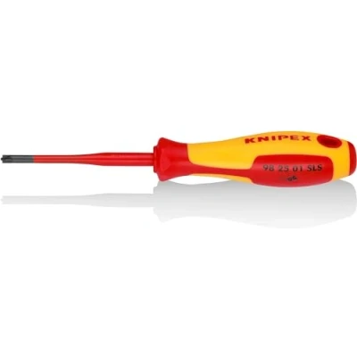 Imagen de Knipex Destornillador (Slim) PlusMinus Pozidriv® bruñido, mango aislante en dos componentes, según norma VDE 187 mm 98 25 01 SLS