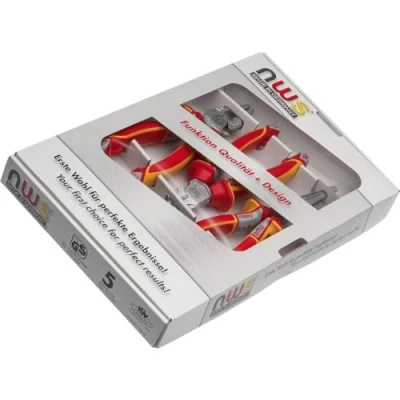 Imagen de NWS 782 Pack de 3 alicates VDE, universal + corte diagonal boca semiredonda recta