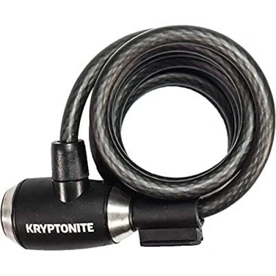 Imagen de Kryptonite Kryptoflex 1018 Key Cable New 10mmx180cm antirrobo para bicicleta, patinete, e bike
