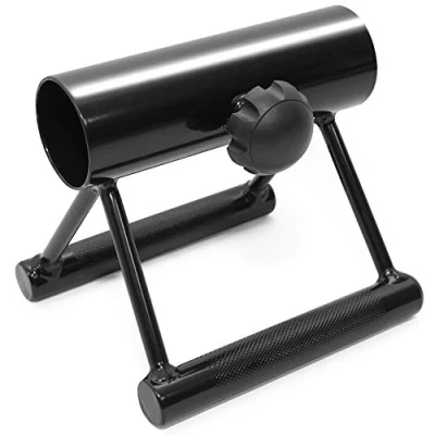 Imagen de Yes4All FLKJ Deluxe Plataforma de fila barra en T Rotación completa 360 y fácil instalar Se adapta a barras olímpicas estándar 1 pulgada 5 cm, mango moleteado L
