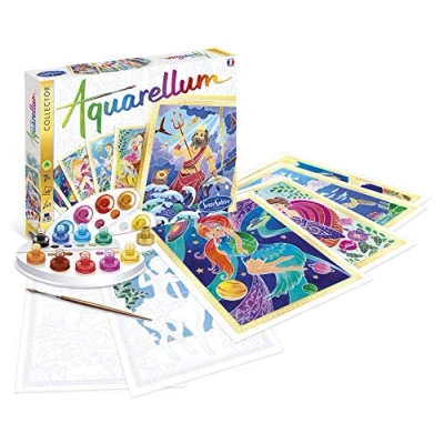 Imagen de Sentosphère AQUARELLUM COLLECTOR MITOLOGÍA Kit de Pintura acuarellable mágica a partir 7 años fabricado en Francia